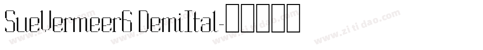 SueVermeer6 DemiItal字体转换